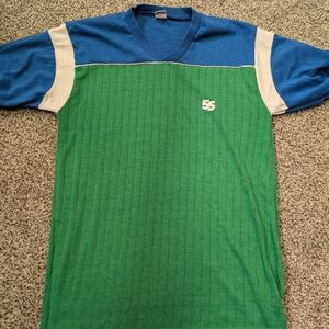 Green and Blue Men's Shirt